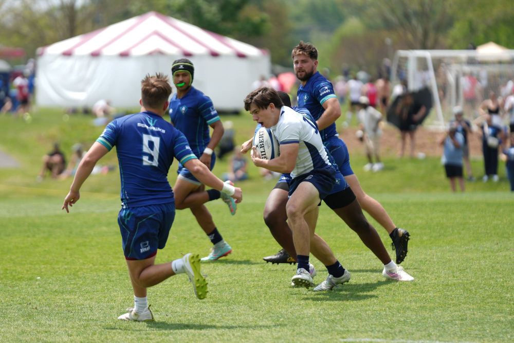 A GURFC player carrying into contact